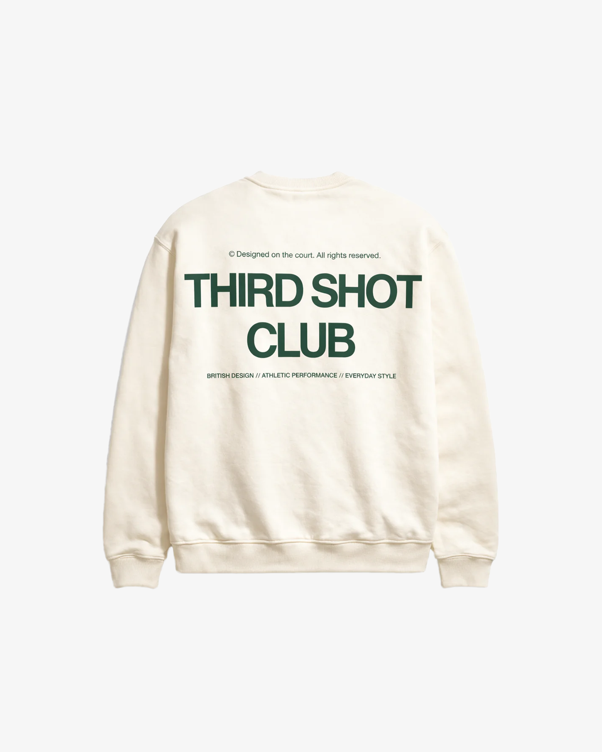 Third Shot Club Oversized Sweatshirt – Court Sweatshirt, Cream