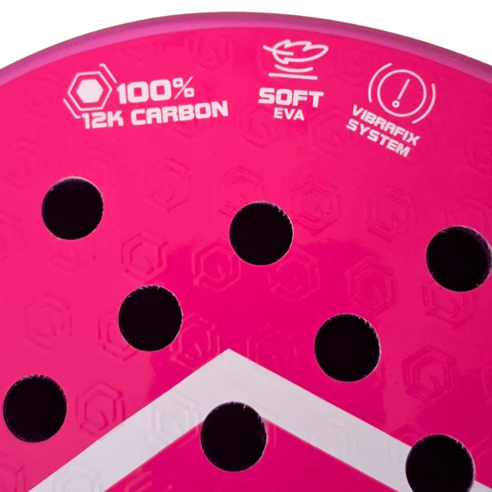 Golden Padel Power 12K Padel Racket - Pink