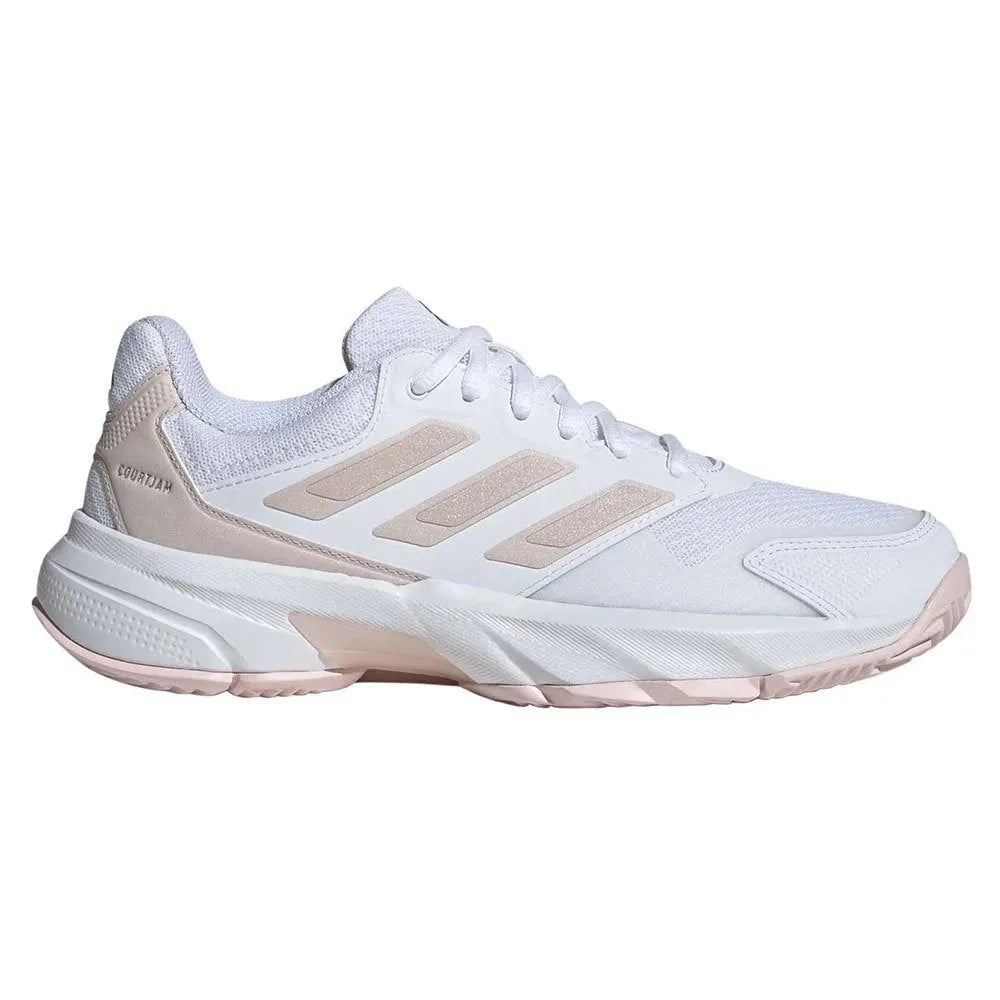 Adidas CourtJam Control 3 Women's Tennis Shoes - White / Pink - Bassline Retail