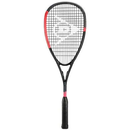 DUNLOP BLACKSTORM CARBON SQUASH RACKET - BLACK / RED - Bassline Retail