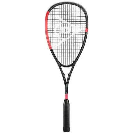 DUNLOP BLACKSTORM CARBON SQUASH RACKET - BLACK / RED - Bassline Retail