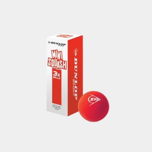 DUNLOP FUN MINI SQUASH BALL RED - 3 PACK - Bassline Retail