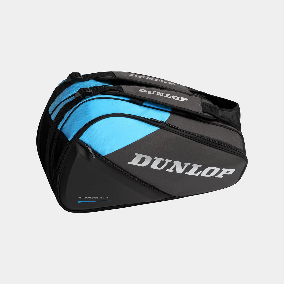 Dunlop Performance Series tennis bag in black and blue