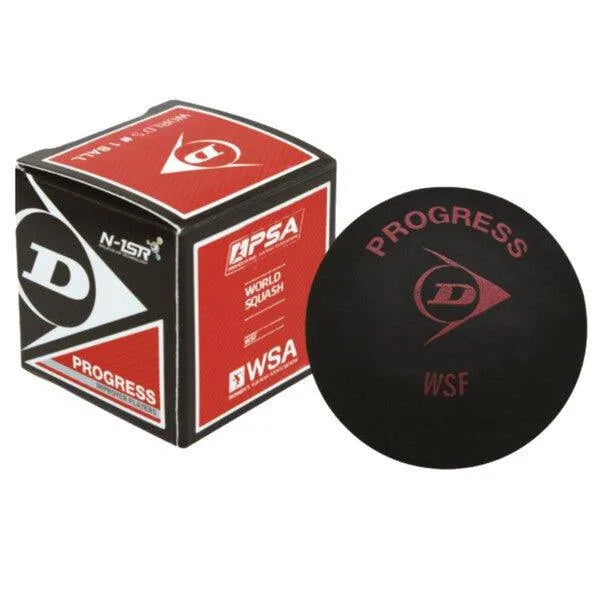 DUNLOP PROGRESS SQUASH BALL- 1 BALL - Bassline Retail