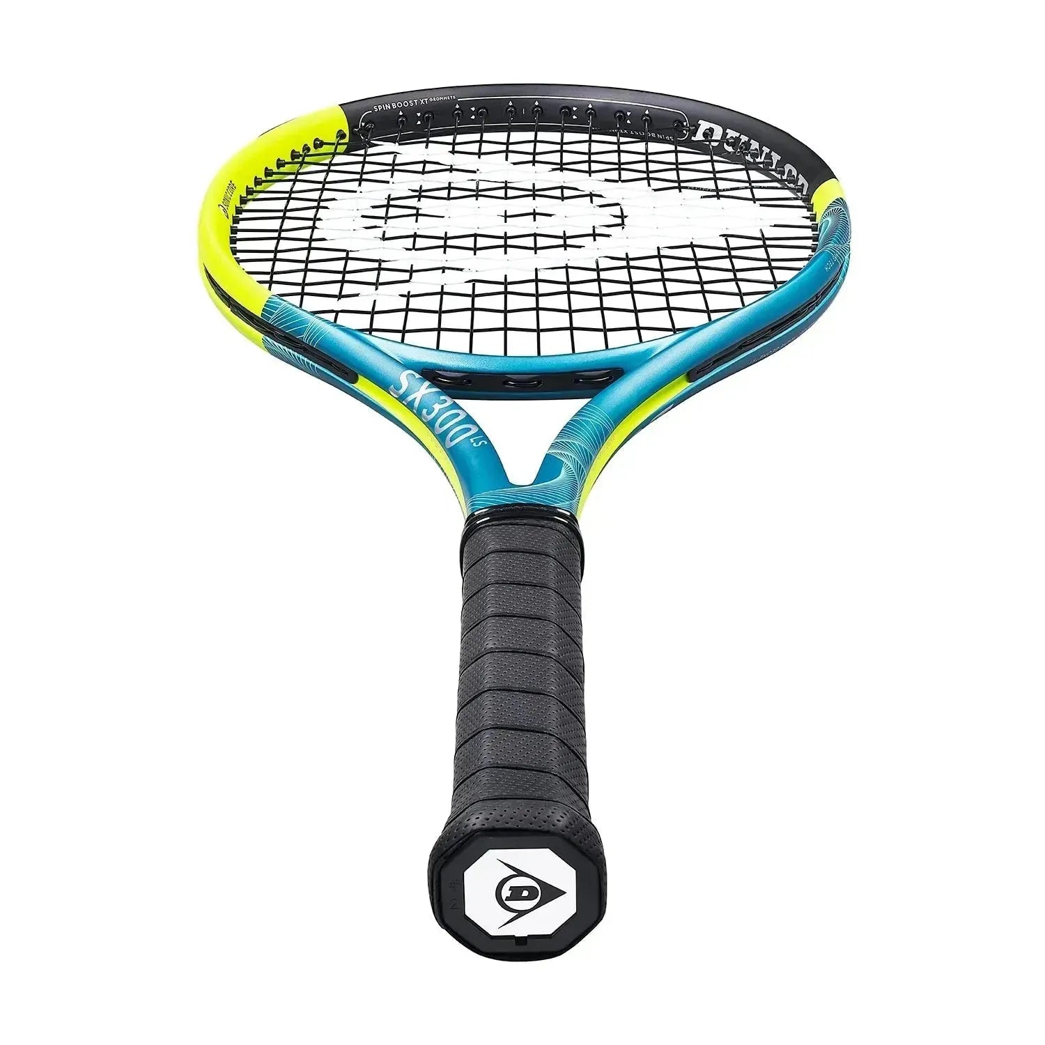 DUNLOP SX 300 LS TENNIS RACKET - YELLOW & TEAL - Bassline Retail