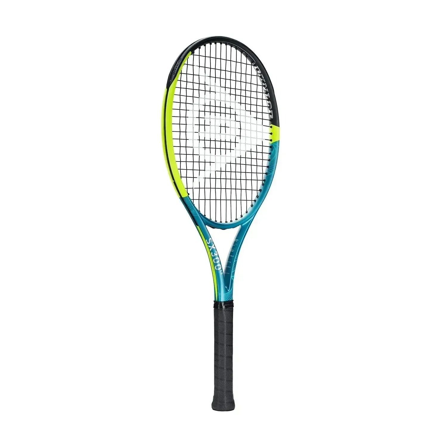 DUNLOP SX 300 LS TENNIS RACKET - YELLOW & TEAL - Bassline Retail
