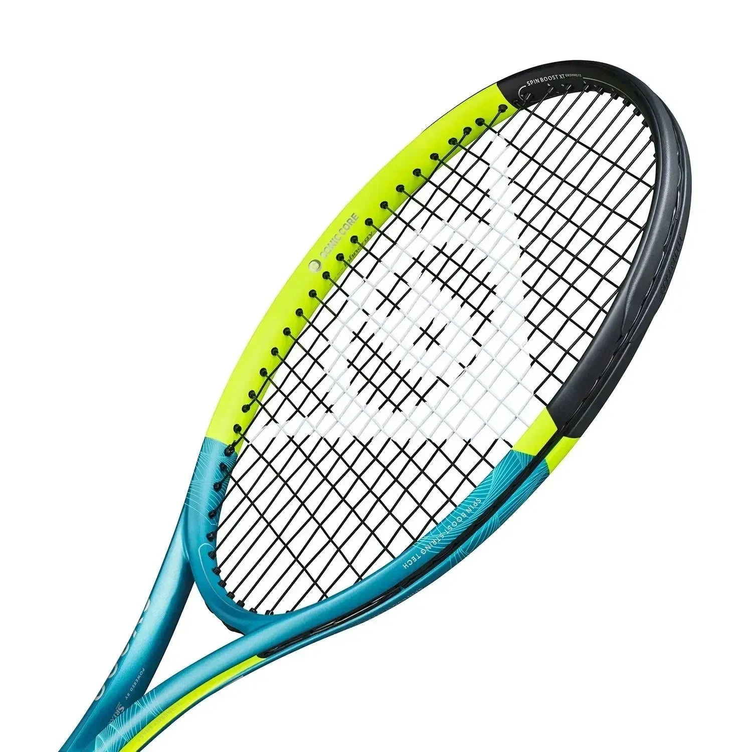 DUNLOP SX 300 TENNIS RACKET - YELLOW & TEAL - Bassline Retail