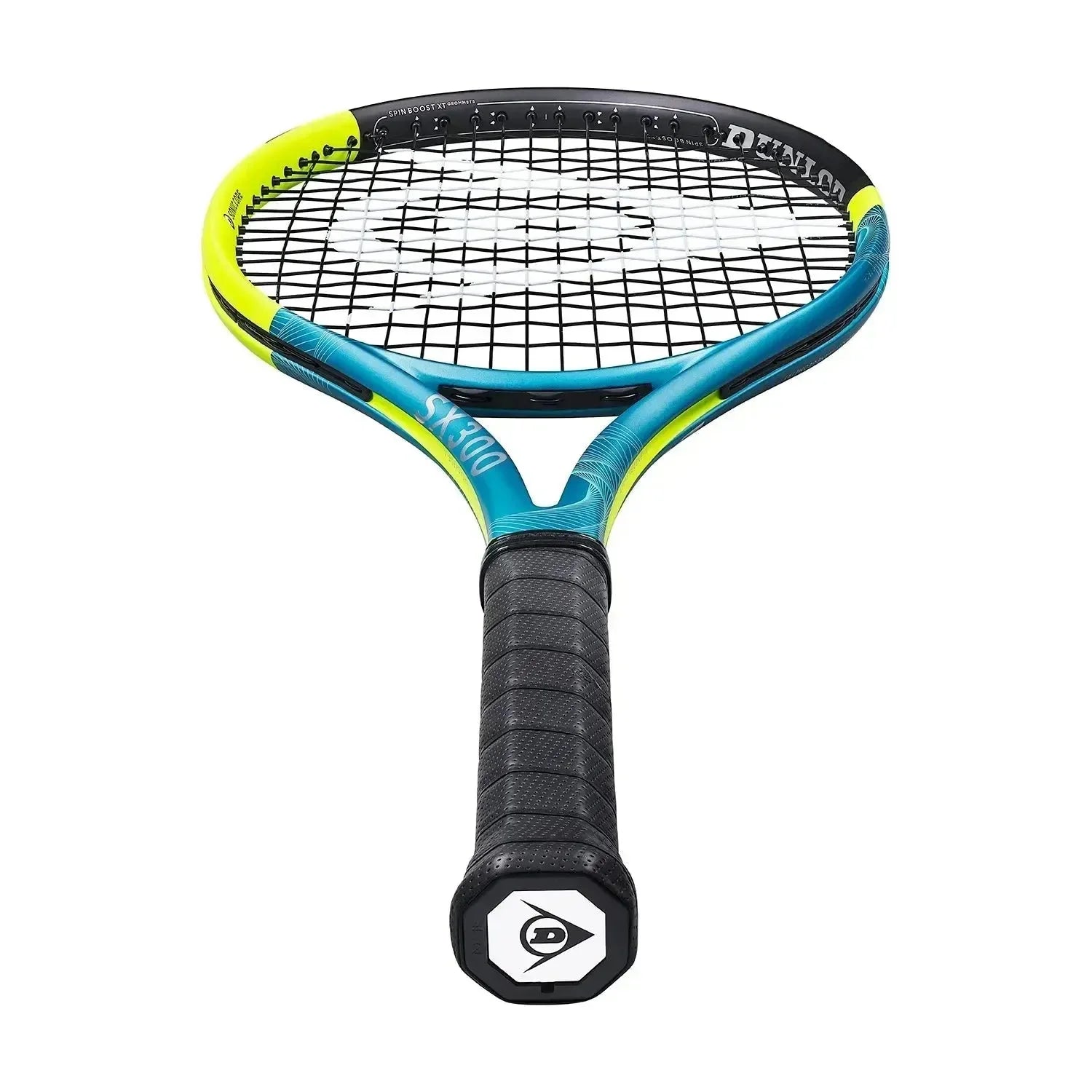 DUNLOP SX 300 TENNIS RACKET - YELLOW & TEAL - Bassline Retail