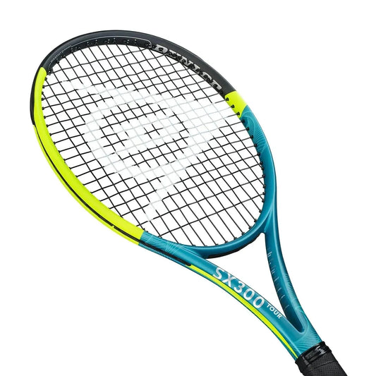 DUNLOP SX 300 TOUR TENNIS RACKET - YELLOW & TEAL - Bassline Retail