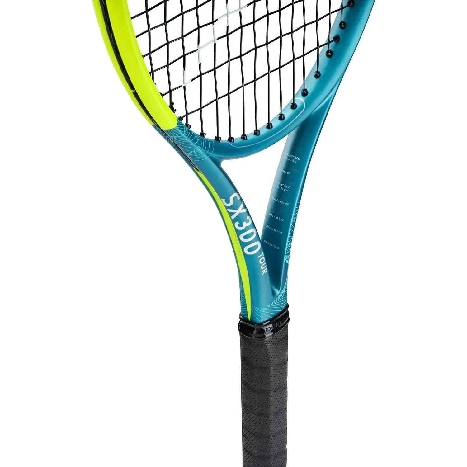DUNLOP SX 300 TOUR TENNIS RACKET - YELLOW & TEAL - Bassline Retail
