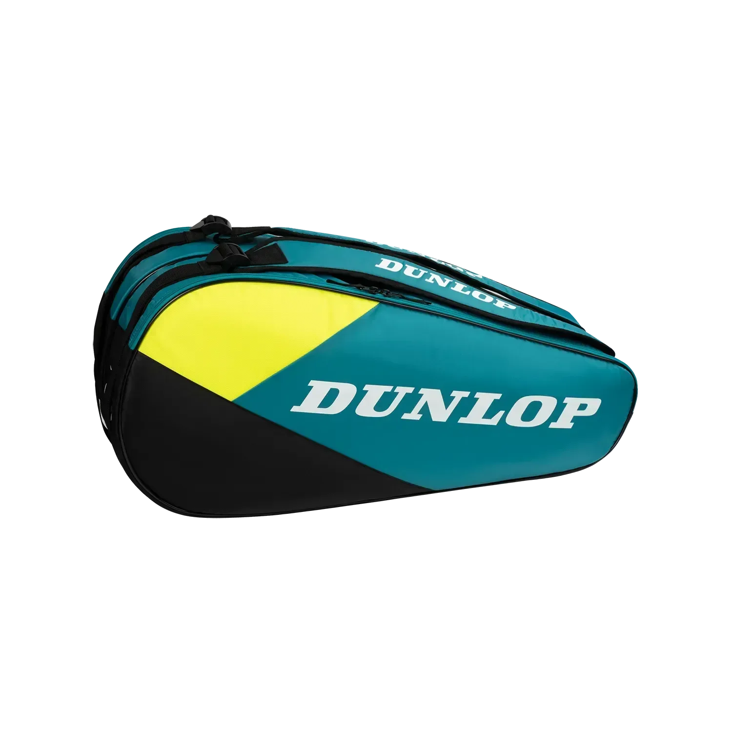 DUNLOP SX CLUB 6 RACKET THERMO BAG - YELLOW & TEAL - Bassline Retail