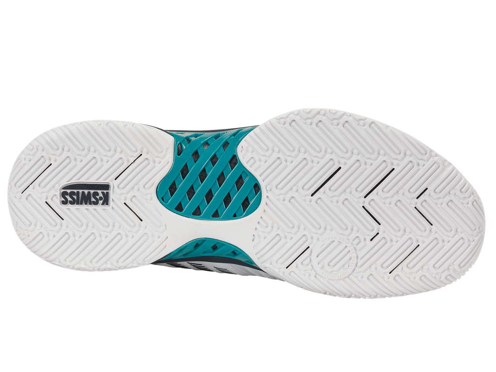 K-Swiss Express Light 3 Padel - White/Carbon/Baltic