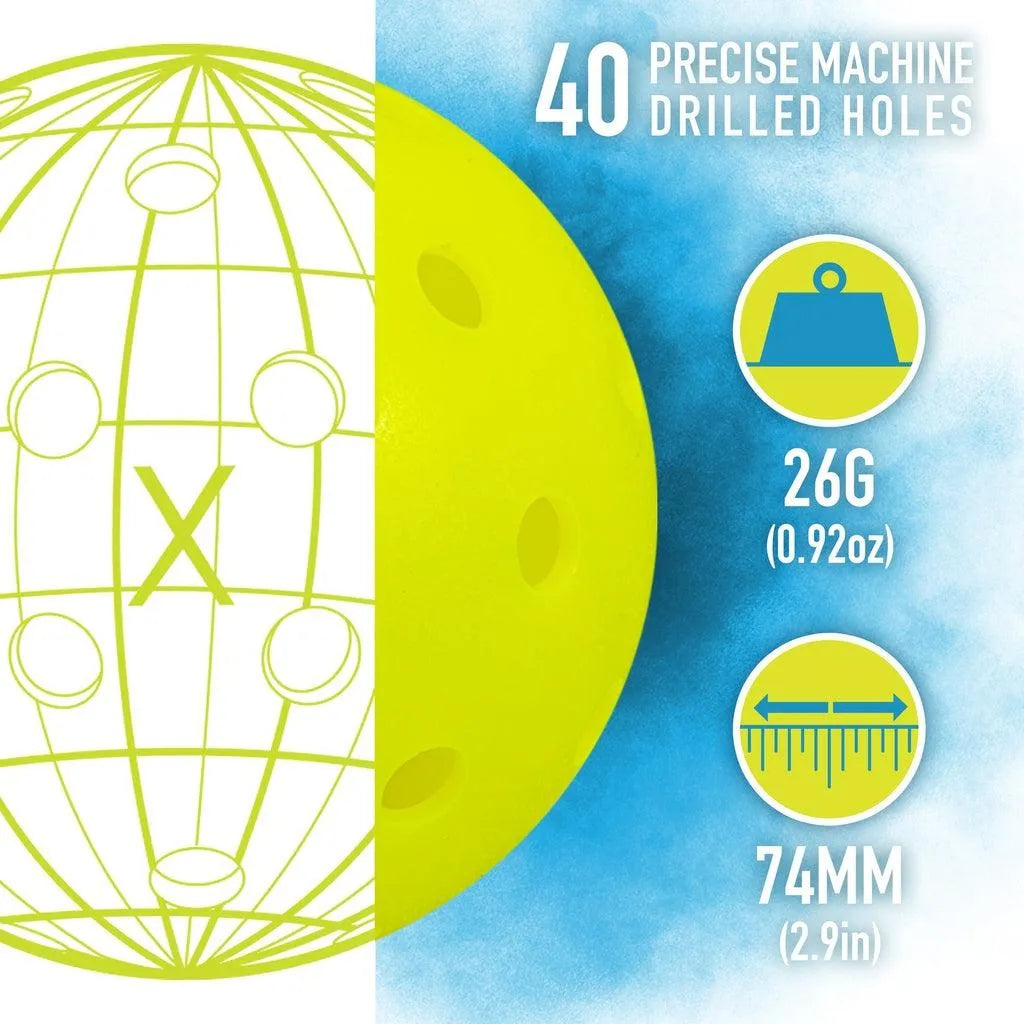 Franklin Outdoor X-40 Pickleball - Pack of 3 - Bassline Retail