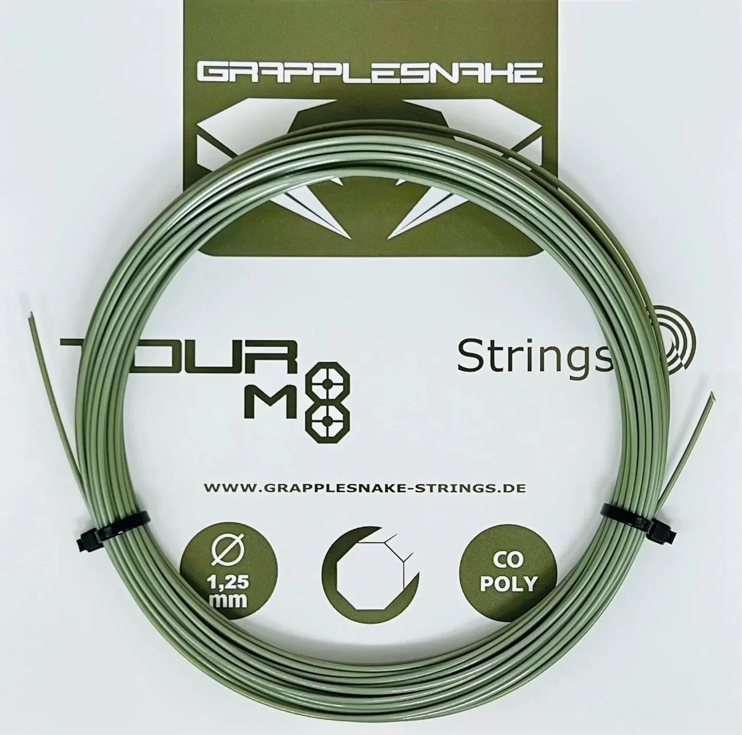 Grapplesnake Tour M8 Tennis String - 12m Set - Bassline Retail