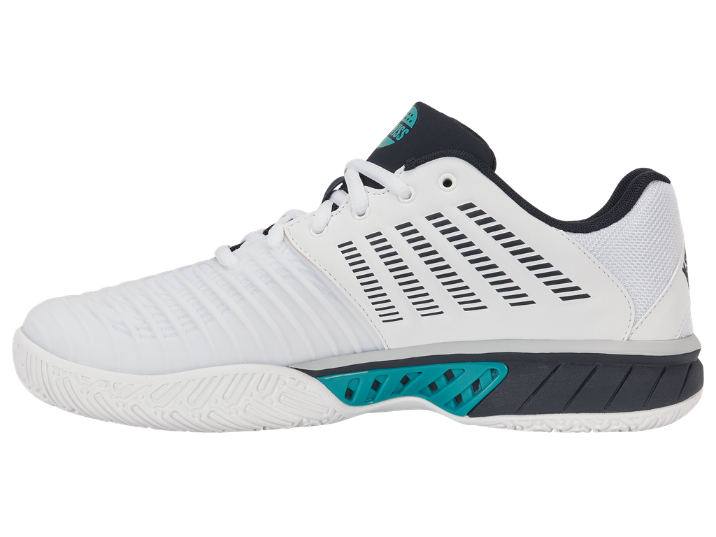 K-Swiss Express Light 3 Padel - White/Carbon/Baltic