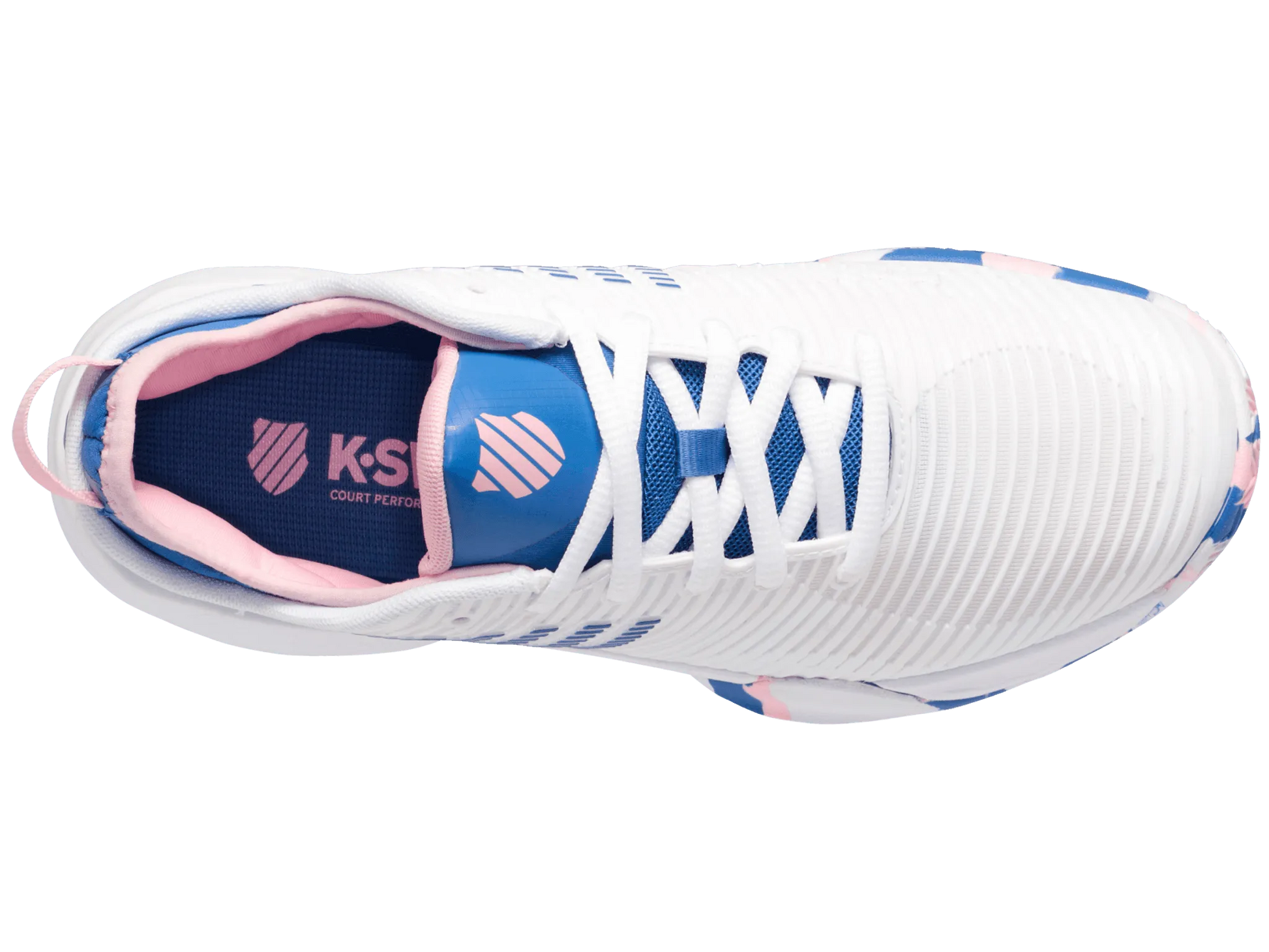 HYPERCOURT SUPREME HB - WHITE / SAPPHIRE - WOMEN'S TRAINERS - Bassline Retail