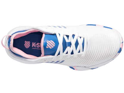 HYPERCOURT SUPREME HB - WHITE / SAPPHIRE - WOMEN'S TRAINERS - Bassline Retail