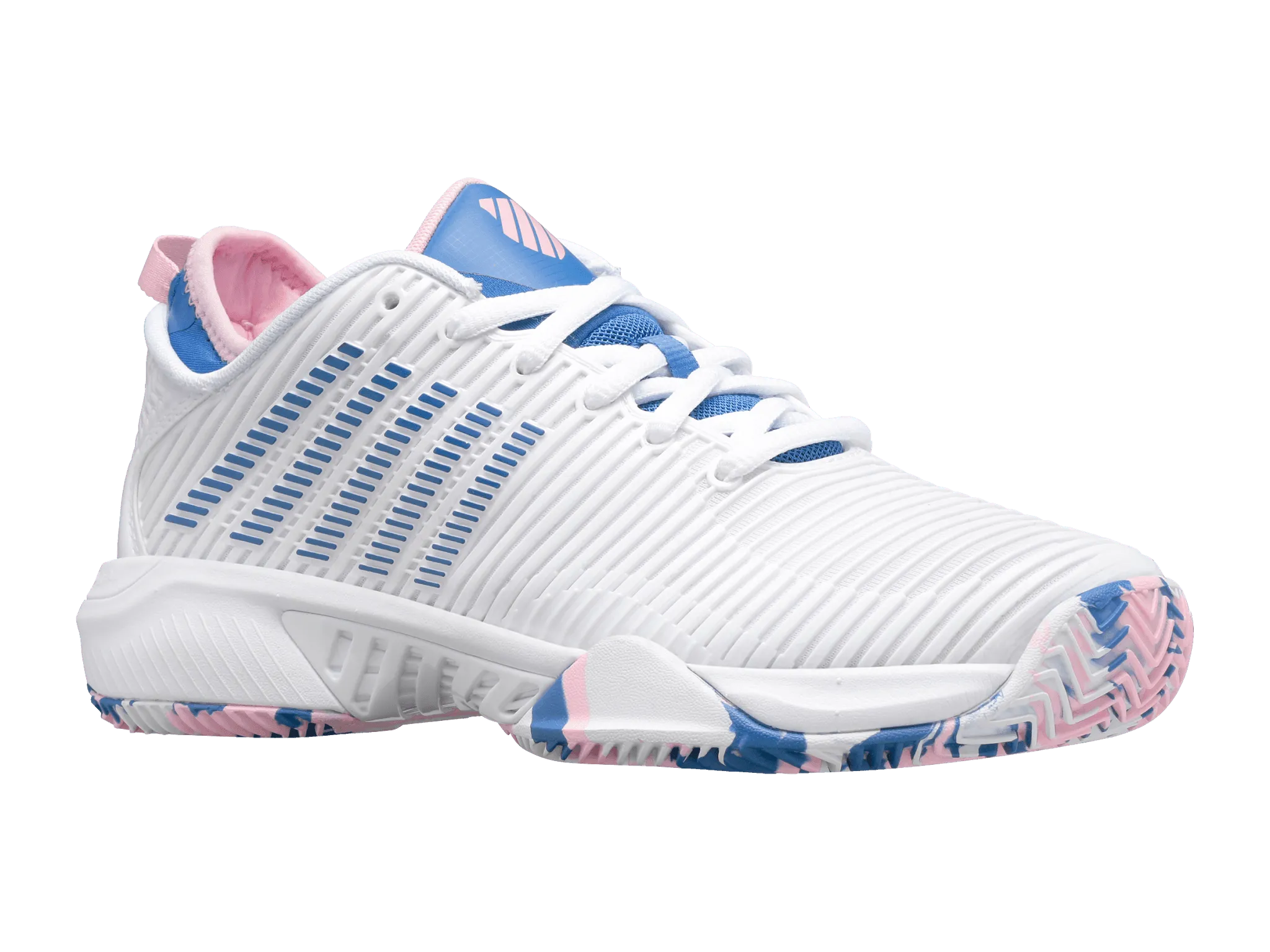 HYPERCOURT SUPREME HB - WHITE / SAPPHIRE - WOMEN'S TRAINERS - Bassline Retail