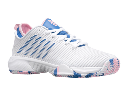 HYPERCOURT SUPREME HB - WHITE / SAPPHIRE - WOMEN'S TRAINERS - Bassline Retail