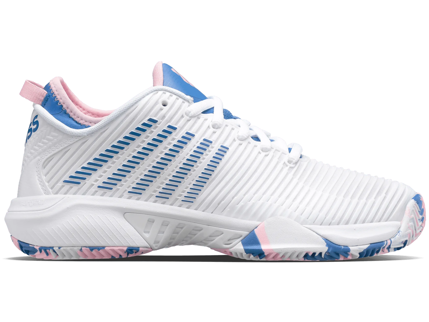 HYPERCOURT SUPREME HB - WHITE / SAPPHIRE - WOMEN'S TRAINERS - Bassline Retail