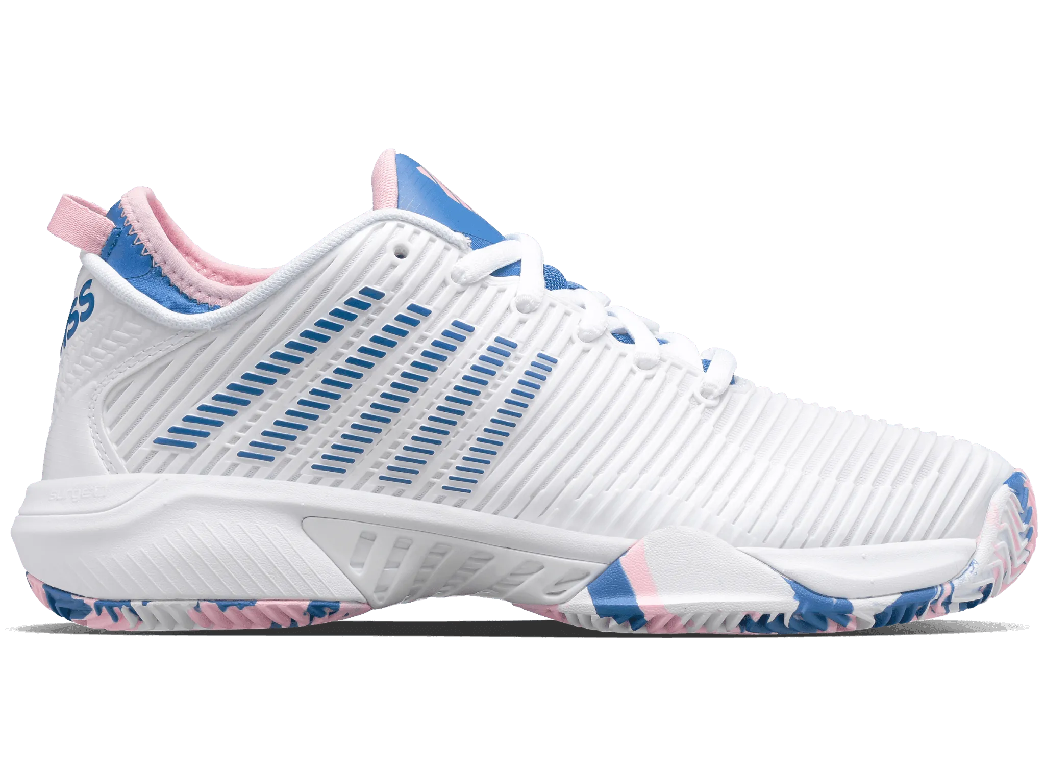 HYPERCOURT SUPREME HB - WHITE / SAPPHIRE - WOMEN'S TRAINERS - Bassline Retail