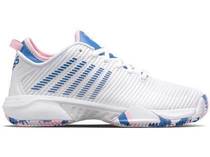 HYPERCOURT SUPREME HB - WHITE / SAPPHIRE - WOMEN'S TRAINERS - Bassline Retail