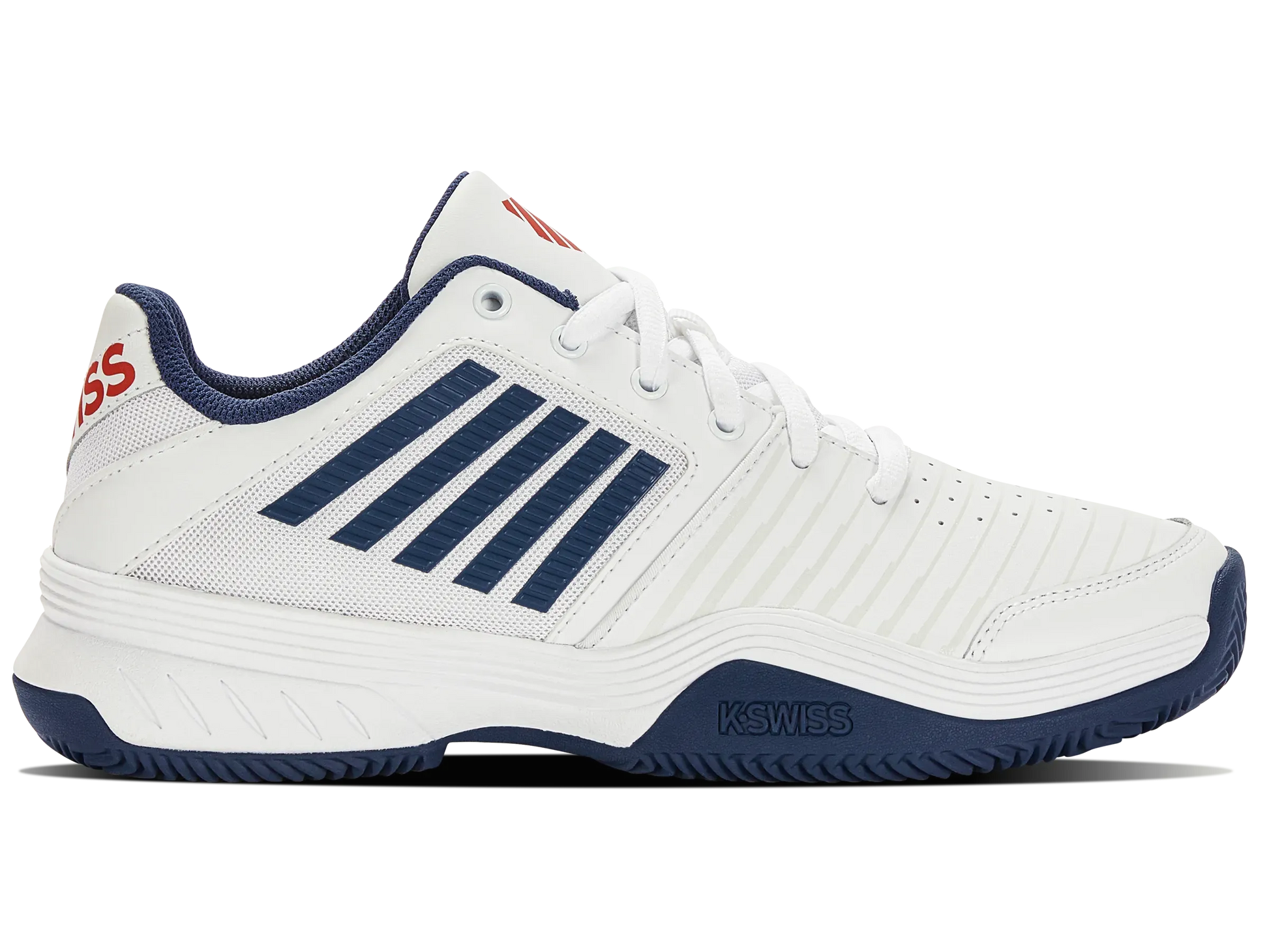 K-SWISS COURT EXPRESS HB MENS TENNIS TRAINER- WHITE / BLUE - Bassline Retail