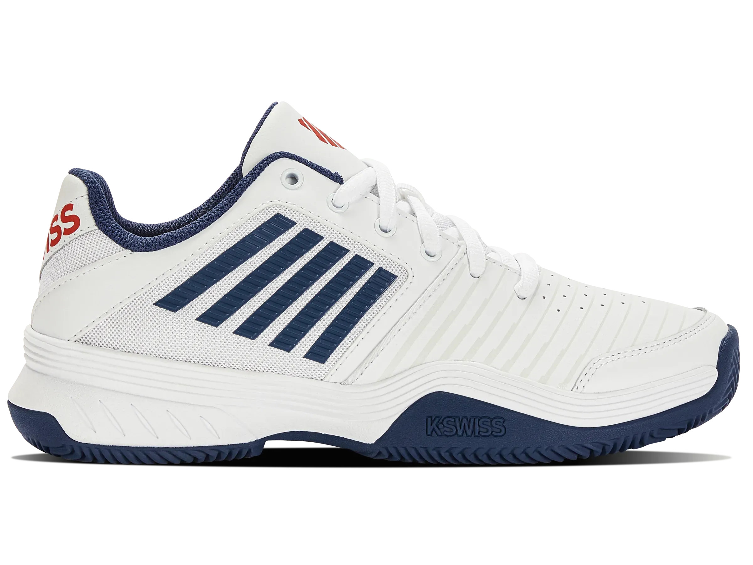 K-SWISS COURT EXPRESS HB MENS TENNIS TRAINER- WHITE / BLUE - Bassline Retail