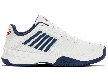 K-SWISS COURT EXPRESS HB MENS TENNIS TRAINER- WHITE / BLUE - Bassline Retail