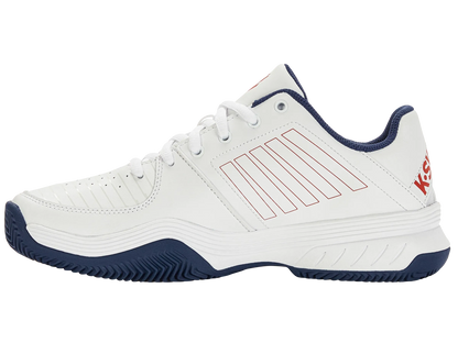 K-SWISS COURT EXPRESS HB MENS TENNIS TRAINER- WHITE / BLUE - Bassline Retail