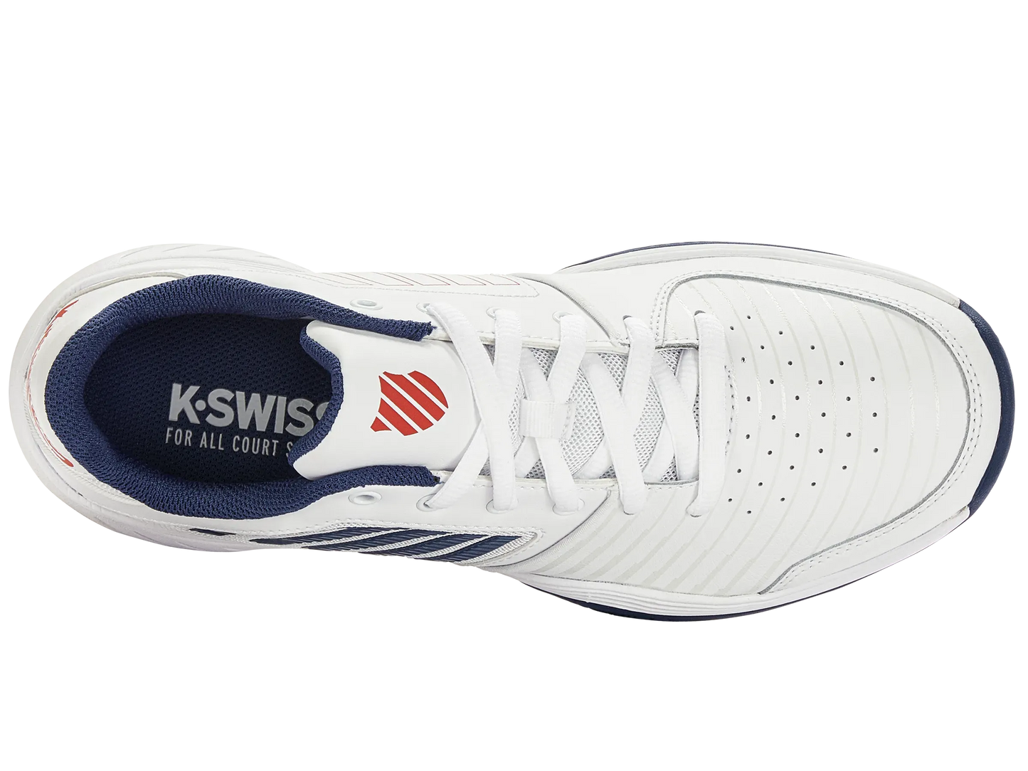 K-SWISS COURT EXPRESS HB MENS TENNIS TRAINER- WHITE / BLUE - Bassline Retail