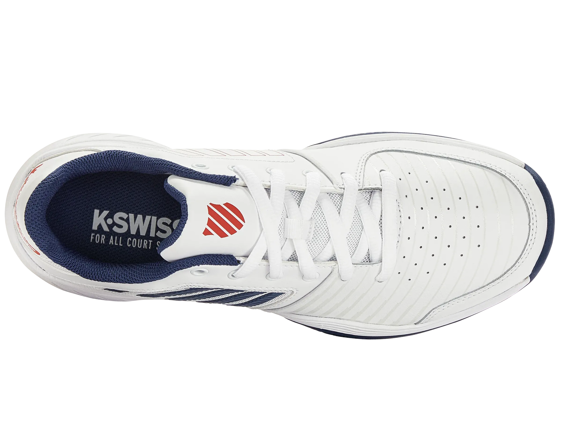 K-SWISS COURT EXPRESS HB MENS TENNIS TRAINER- WHITE / BLUE - Bassline Retail