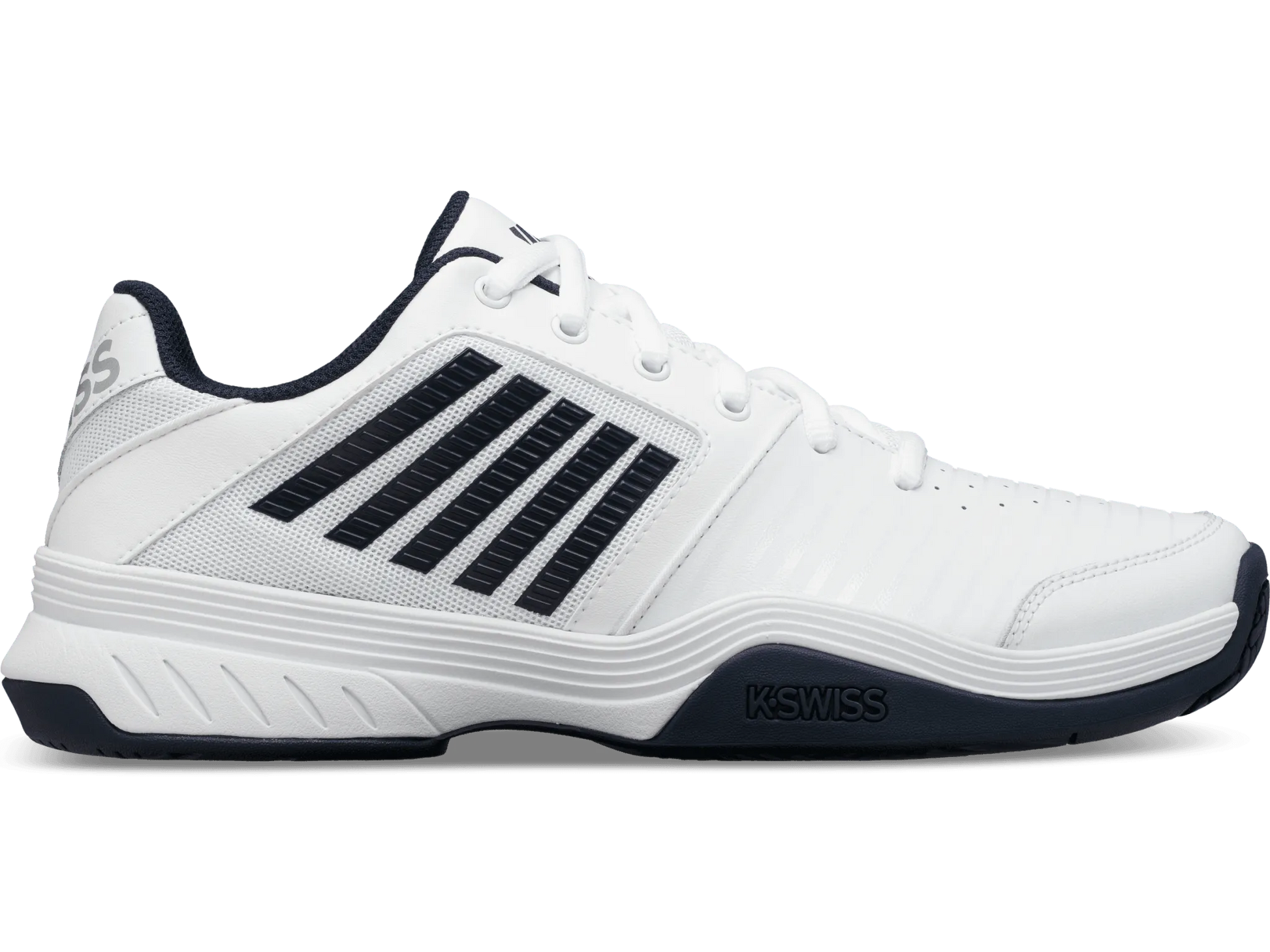 K-SWISS COURT EXPRESS HB MENS TENNIS TRAINER - WHITE / NAVY - Bassline Retail