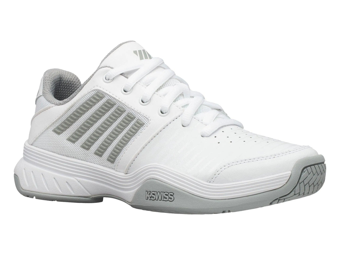 K-SWISS COURT EXPRESS HB WOMENS TENNIS TRAINER - WHITE / SILVER - Bassline Retail