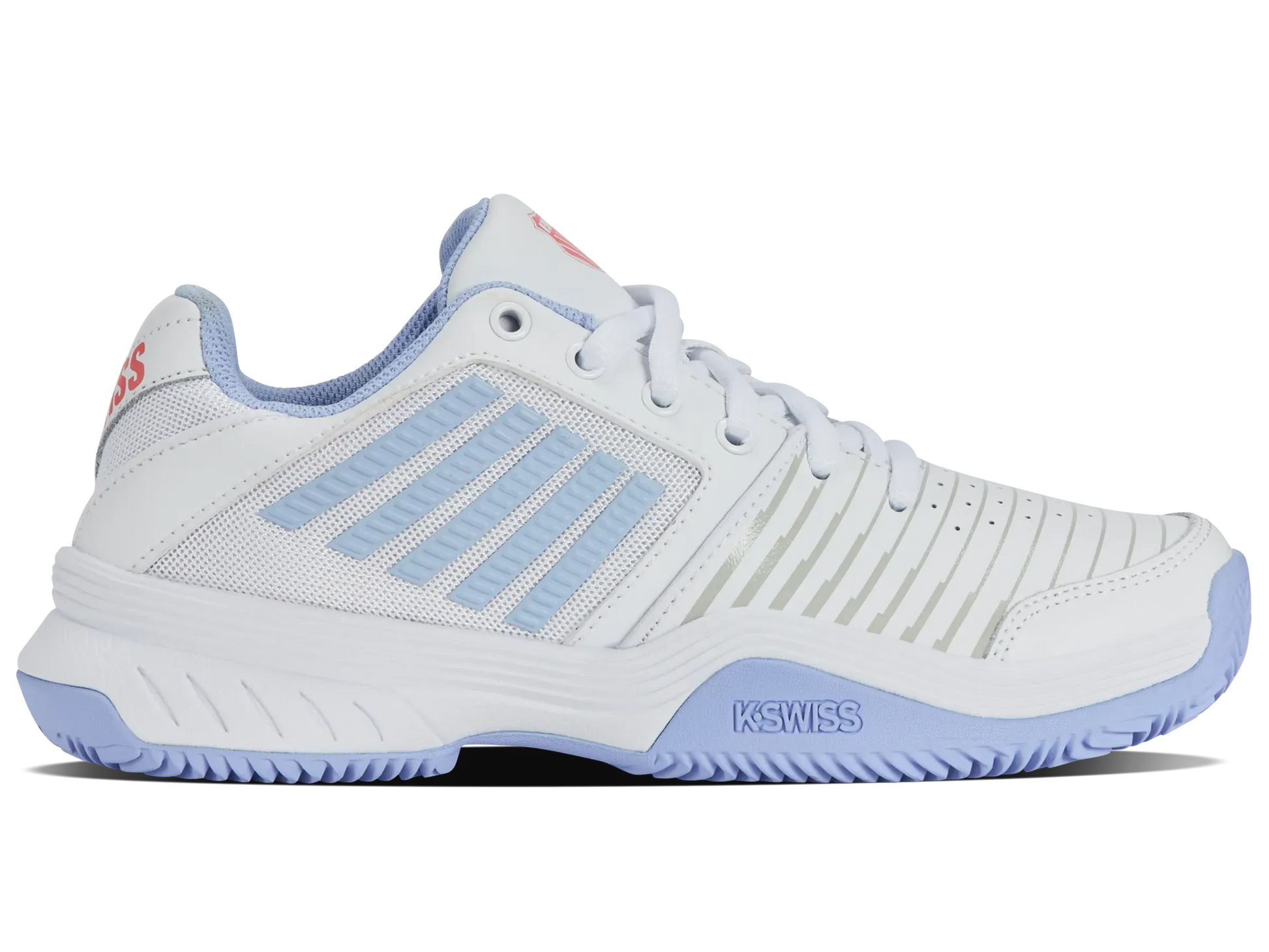 K-SWISS COURT EXPRESS HB WOMENS TRAINERS - WHITE / STRAWBERRY - Bassline Retail