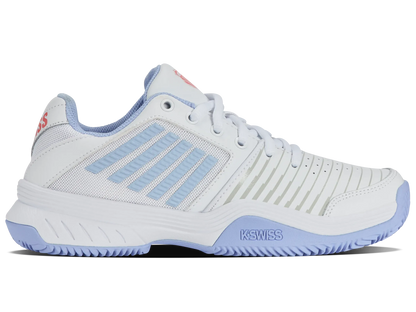 K-SWISS COURT EXPRESS HB WOMENS TRAINERS - WHITE / STRAWBERRY - Bassline Retail