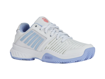K-SWISS COURT EXPRESS HB WOMENS TRAINERS - WHITE / STRAWBERRY - Bassline Retail