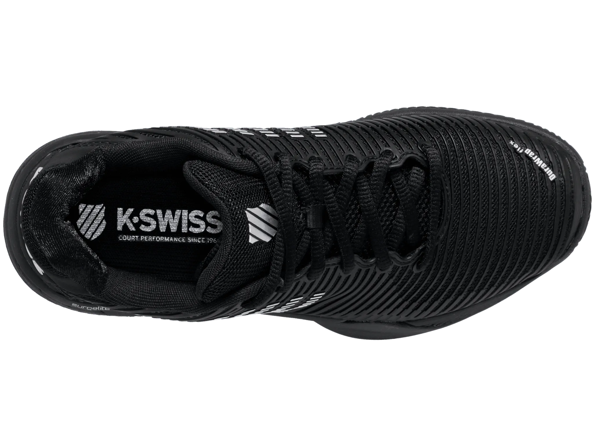 K-SWISS HYPERCOURT EXPRESS 2 - BLACK / SILVER - WOMEN'S TRAINERS - Bassline Retail