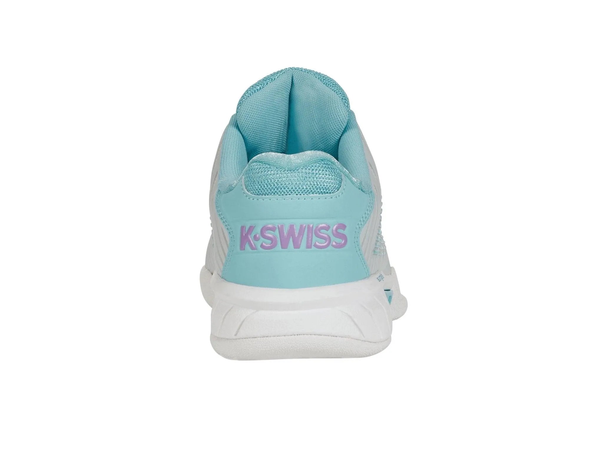 K-SWISS HYPERCOURT EXPRESS 2 CARPET WOMENS INDOOR TENNIS TRAINER - WHITE / BLUE / LILAC - Bassline Retail