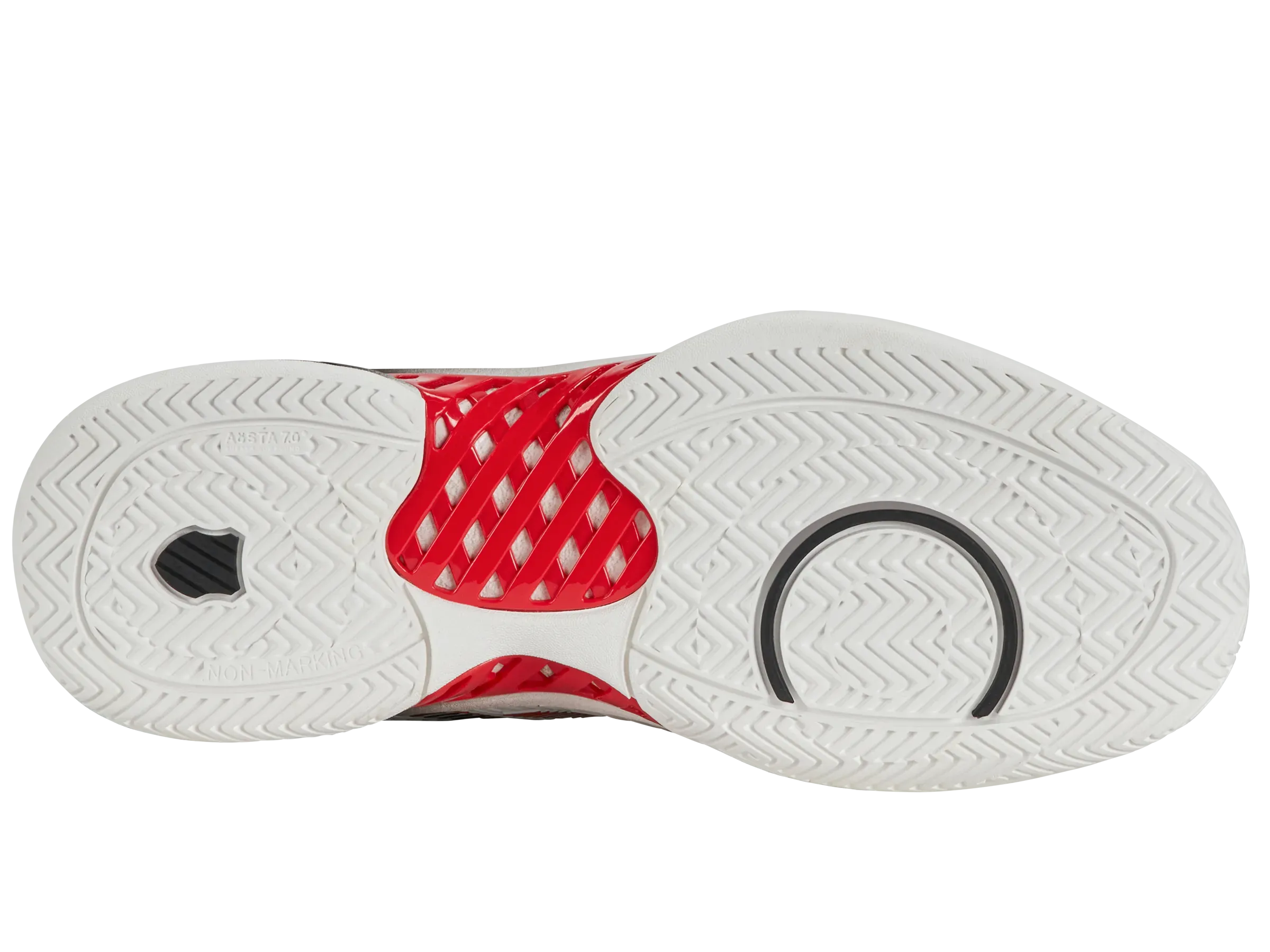 K-SWISS HYPERCOURT EXPRESS 2 MENS TRAINERS - BRIGHT WHITE / HIGH RISK RED - Bassline Retail