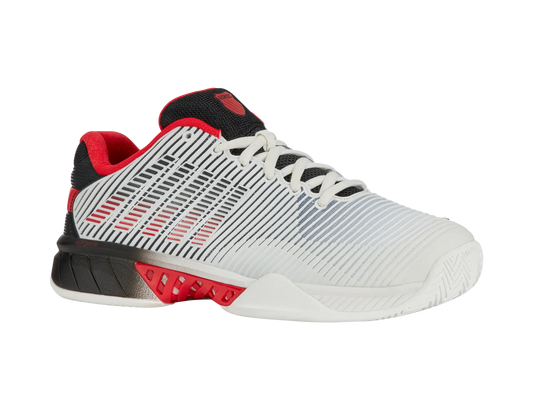 K-SWISS HYPERCOURT EXPRESS 2 MENS TRAINERS - BRIGHT WHITE / HIGH RISK RED - Bassline Retail