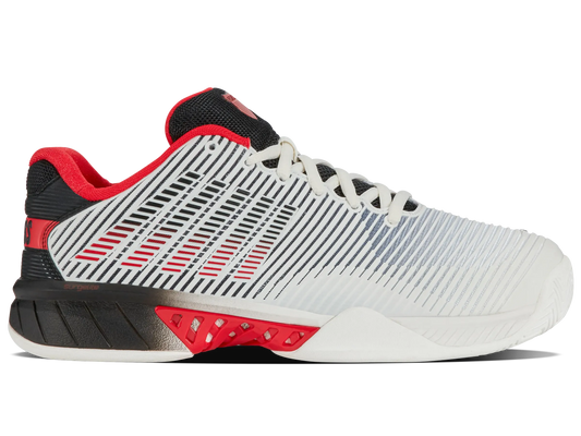 K-SWISS HYPERCOURT EXPRESS 2 MENS TRAINERS - BRIGHT WHITE / HIGH RISK RED - Bassline Retail