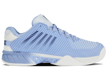 K-SWISS HYPERCOURT EXPRESS 2 WOMENS - BRIGHT WHITE / OPEN AIR / ESTATE BLUE - Bassline Retail