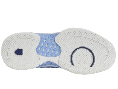 K-SWISS HYPERCOURT EXPRESS 2 WOMENS - BRIGHT WHITE / OPEN AIR / ESTATE BLUE - Bassline Retail