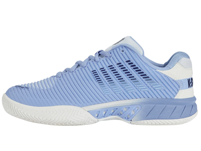 K-SWISS HYPERCOURT EXPRESS 2 WOMENS - BRIGHT WHITE / OPEN AIR / ESTATE BLUE - Bassline Retail