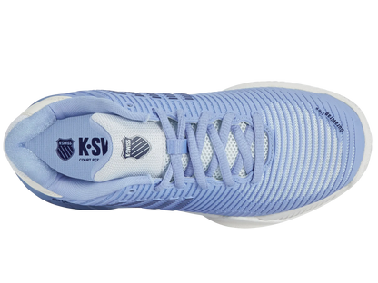 K-SWISS HYPERCOURT EXPRESS 2 WOMENS - BRIGHT WHITE / OPEN AIR / ESTATE BLUE - Bassline Retail