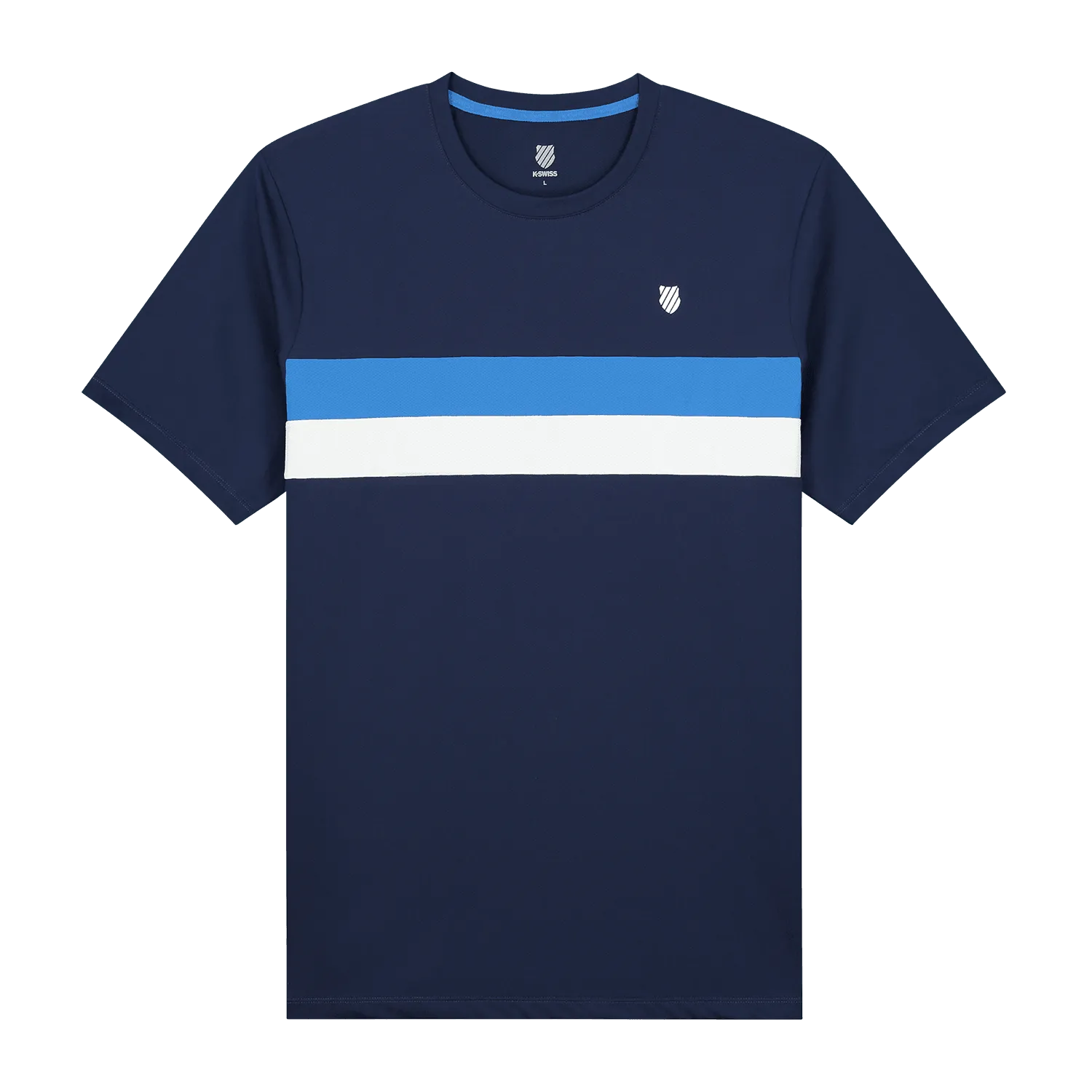 K-Swiss Men's Core Team Stripe Crew - Navy - Bassline Retail