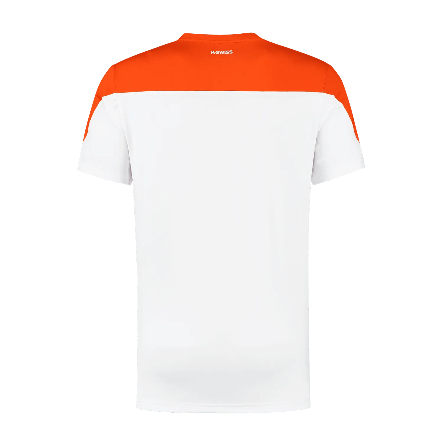 K-Swiss Mens Hypercourt Block Crew Tee 3 - White/Spicy Orange - Bassline Retail