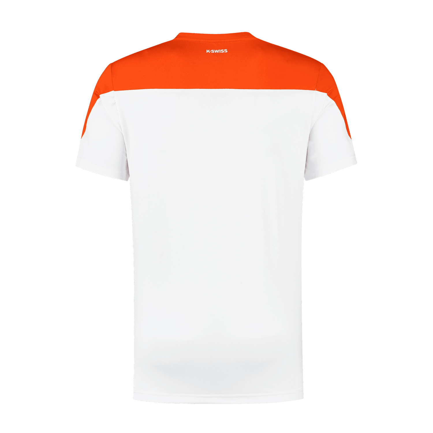 K-Swiss Mens Hypercourt Block Crew Tee 3 - White/Spicy Orange - Bassline Retail