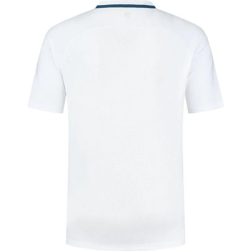 K-Swiss Mens Hypercourt Mesh Crew Tee - White - Bassline Retail
